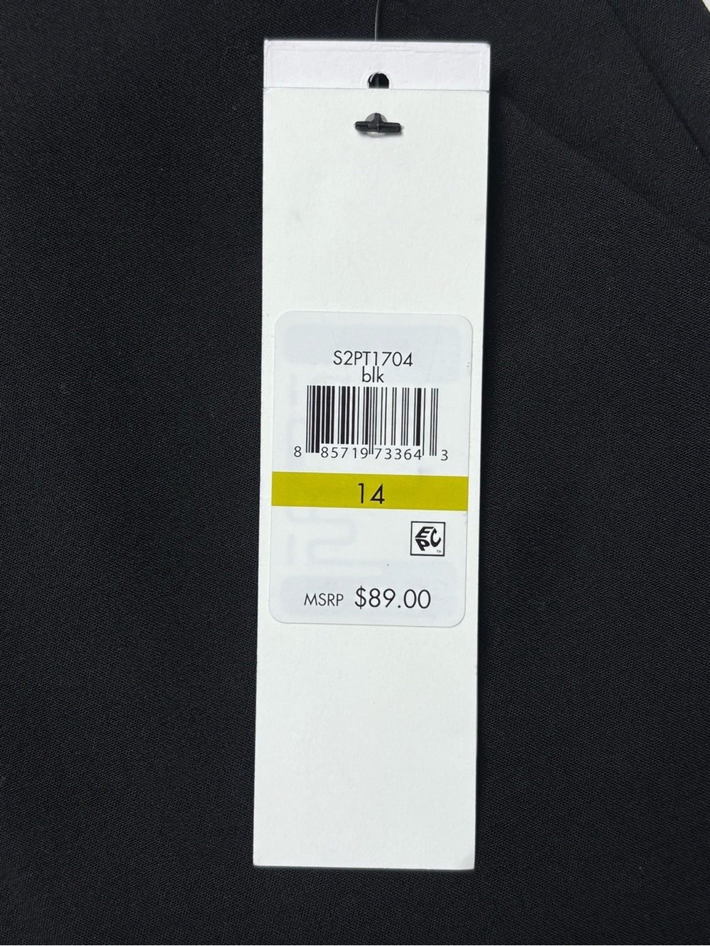 NWT Calvin Klein Classic Fit Suit Trouser Leg Pants Black 14 - Picture 13 of 13
